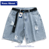 Nasa Shorts Denim Shorts Men Summer Fashion Brand