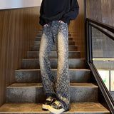 Unisex Jeans Vintage Loose Wide Leg Pants