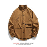 Men Long-Sleeved Shirt Spring Long Sleeve Shirt Coat Men Loose Casual Shirt