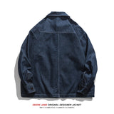 Men Long-Sleeve Shirt Spring Leisure Denim Shirt Jacket Men's Loose and Simple Long Sleeve Top