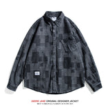 Men Long-Sleeve Shirt Loose Casual Shirt Coat