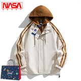 Nasa Jacket Spring and Autumn Hooded Jacket Men's Fashion Brand Loose