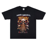 Rock Star T Shirt Amon Amarth Printed T-shirt Short Sleeve Loose Fashion Brand Cotton