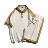 Nasa Tracksuit Short Sleeve Suit Men's Summer Trendy Youth Student Casual Sports Clothes