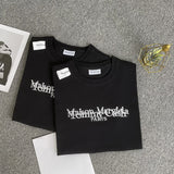 Tommy T Shirts Magila Short Sleeve Embroidery Simple Ripped