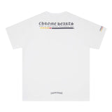 CHH Chrome Heart T Shirts Croix letter print Sanskrit loose casual short sleeves