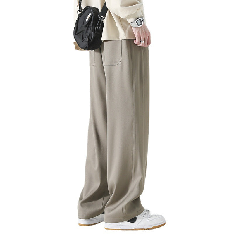 Nasa Sweatpants Men's Spring and Summer High Street Retro Loose Wide-Leg Straight Pants