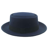 Walter White Hats Bowler Men's Hat Wool Woolen Hat Female Felt Cap Curling Small Brim