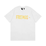 Vlone T Shirt Spring/Summer Pattern Crew Neck Short Sleeve
