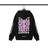 CHH Chrome Heart Hoodie Crowe hooded sweater loose casual terry jacket