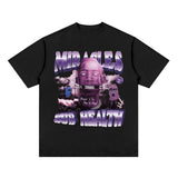 Hip Hop Rapper T Shirt T-shirt Hip Hop Short Sleeve Loose Men's and Women's Tops