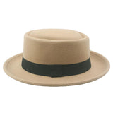 Walter White Hats Bowler Men's Hat Wool Woolen Hat Female Felt Cap Curling Small Brim