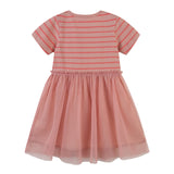 Girl Dress Summer Girls' Dress Mesh Princess Dress Short Sleeve Cute Baby Gauze Dress