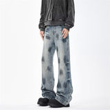 Unisex Jeans Loose Straight Wide Leg Washed Jeans