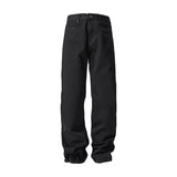 Unisex Jeans Slim-Fit Straight Pants