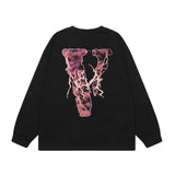 Vlone Sweatshirts Autumn/Winter Cartoon Alphabet Crew Neck Pullover