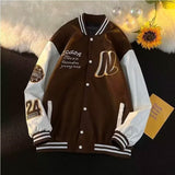 Unisex Baseball Jersey PU Baseball Jacket Embroidered Jacket