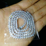 Zircon necklace single row zircon chain