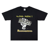 Rock Star T Shirt Printed T-shirt Short Sleeve round Neck Loose Cotton