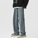 Unisex Jeans Men's Spring and Autumn Design Sense Wash