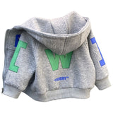 Boy Jacket Boys' Coat Spring and Autumn Clothes Trendy Children's Spring Korean Fashionable Hooded Top