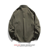 Men Long-Sleeved Shirt Spring Long Sleeve Shirt Coat Men Loose Casual Shirt