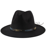 Walter White Fedora Men's and Women's British Fashion Top Hat Warm Felt Hat Gentleman