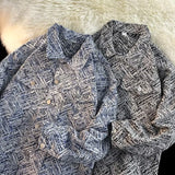 Unisex Baseball Jersey Washed Denim Jacket Spring and Autumn Casual Loose Jacket