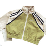 Boy Jacket Boys' and Girls' Colorblock All-Matching Coat Children's Neutral round Neck Zip-up Shirt