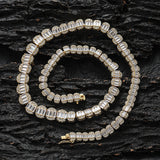 Zircon necklace gradient size zircon tennis chain