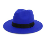 Walter White Fedora Fedora Hat Autumn and Winter Broad-Brimmed Hat Fashion Woolen Hat Men's and Women's Cashmere Felt Cap