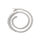 Zircon necklace gradient size