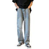 Unisex Jeans Summer American Straight Loose