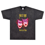 Rock Star T Shirt Mötley Crüe Theatre of Pain T-shirt Rock Band American Style Loose Short Sleeve
