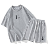 Nasa Tracksuit Casual Sports Suit Short Sleeve Summer Shorts Fashion Brand Clothes