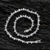 Zircon necklace Love tennis chain