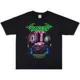 Rock Star T Shirt Gorguts Band Washed Distressed Printed T-shirt Short Sleeve Loose