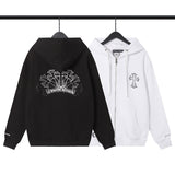 CHH Chrome Heart Hoodie Overlap Phantom Cross Zip Hooded Jacket