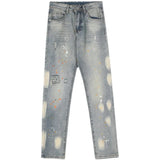 Unisex Jeans American retro washed old loose casual