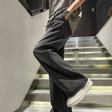 Unisex Jeans Washed Old Jeans Loose Casual Pants