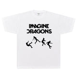Rock Star T Shirt Imagine Dragons on Top of the World T-shirt Band Rock Loose Short Sleeve