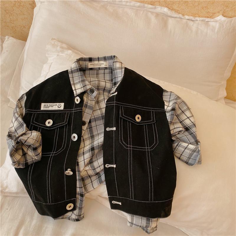 Boy Jacket Boys' Shirt Spring and Autumn Cotton Children's Baby Fried Street Jacket Fashion