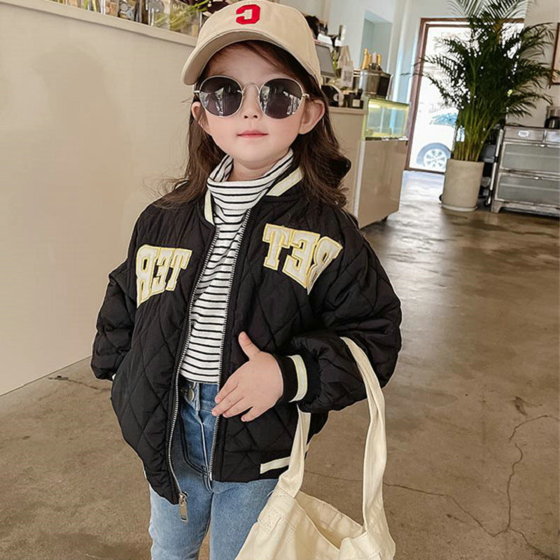 Girl Jacket Boys and Girls Jacket Baseball Uniform
