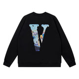Vlone Sweatshirts Autumn/Winter Print Crew Neck