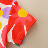 Girl Dress Summer Cartoon Printed Princess Dress Pullover round Neck