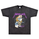 Rock Star T Shirt Metallica Damaged Justice T-shirt Rock Metal Band Vintage Short Sleeve