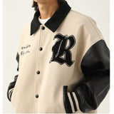 Unisex Baseball Jersey Vintage Loose Couple Jacket