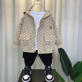 Boy Jacket Boys' Coat Spring and Autumn Western Style Top Clothes Handsome