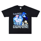 Rock Star T Shirt Drake Hip Hop Print Cotton T-shirt Short Sleeve Men and Women Loose