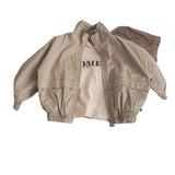 Boy Jacket Children's Stand Collar Coat Cardigan Men's and Women's Baby Zipper Jacket Spring and Autumn Trendy Child